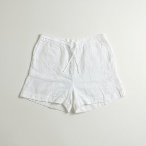 Sleeper White Linen Shorts